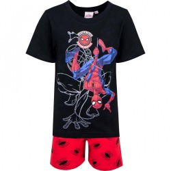 pyjama short noir spiderman...