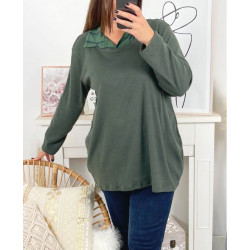 GRANDE TAILLE PULL CHEMISE...